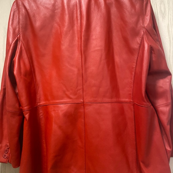 Valerie Stevens Size XL Red Women’s Leather Jacket - Picture 11 of 12